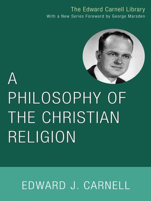 cover image of A Philosophy of the Christian Religion